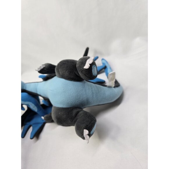 Pokemon Center Mega Charizard X 10" Plush 2018 Articulated Wings X&Y Official - Picture 12 of 12